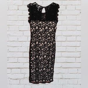 #66. Love Fast Live Hard Lace Sleeveless Midi Dress Size L